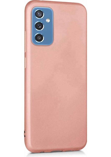 Matte Silicone Samsung Galaxy M52 Kılıf Rose Gold