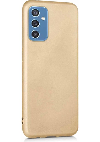 Matte Silicone Samsung Galaxy M52 Kılıf Gold