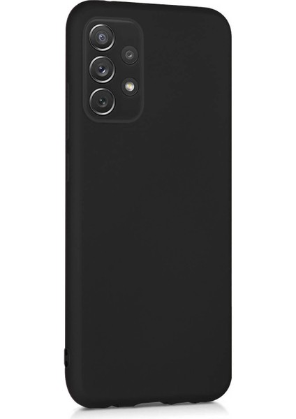 Matte Silicone Samsung Galaxy A52S Kılıf Siyah