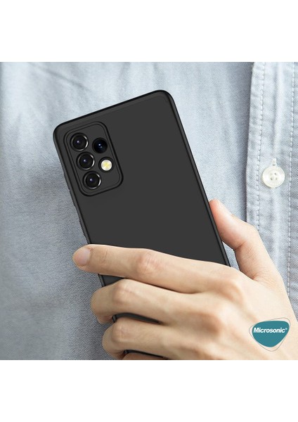 Samsung Galaxy A52S Kılıf Double Dip 360 Protective Siyah Kırmızı