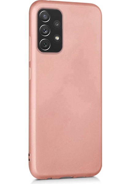 Matte Silicone Samsung Galaxy A52S Kılıf Rose Gold