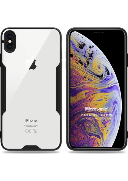Apple iPhone Xs Max Kılıf Paradise Glow Siyah