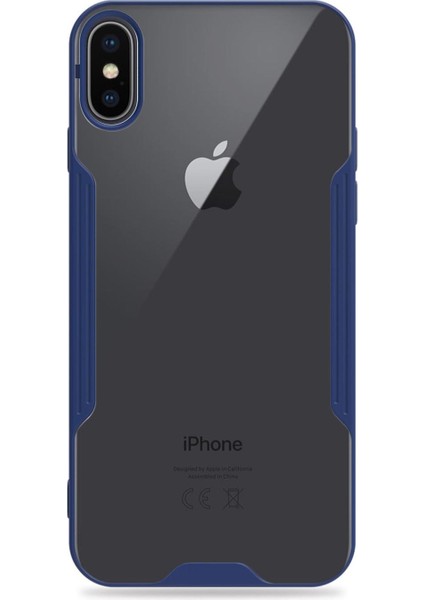 Apple iPhone Xs Kılıf Paradise Glow Lacivert