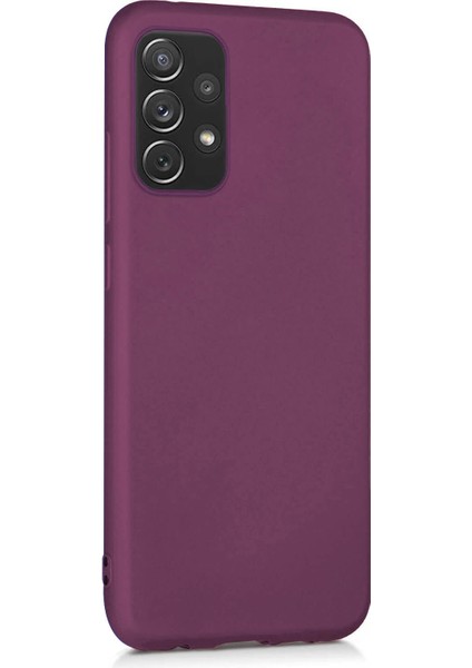 Matte Silicone Samsung Galaxy A52S Kılıf Mor