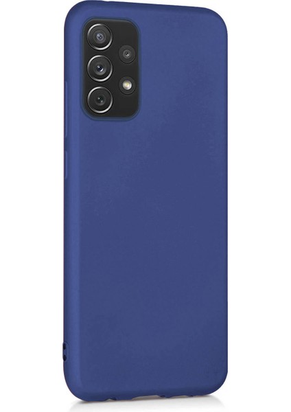 Matte Silicone Samsung Galaxy A52S Kılıf Lacivert