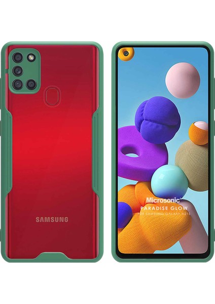 Samsung Galaxy A21S Kılıf Paradise Glow Yeşil