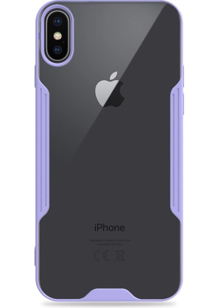 Apple iPhone Xs Kılıf Paradise Glow Lila