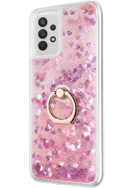 Samsung Galaxy A52S Kılıf Glitter Liquid Holder Pembe fiyatları