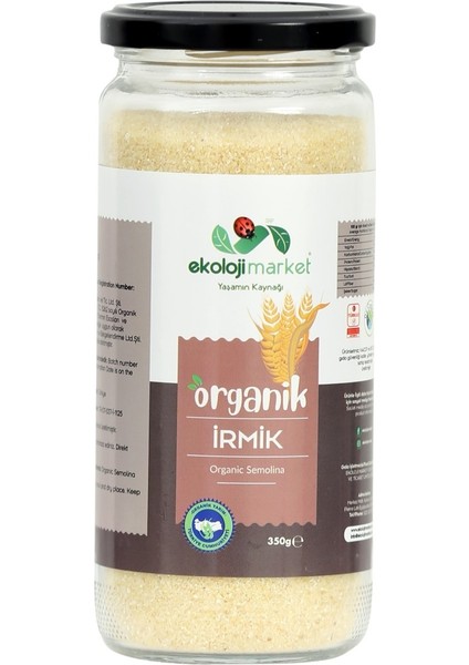 Ekoloji Market Organik İrmik 350 gr