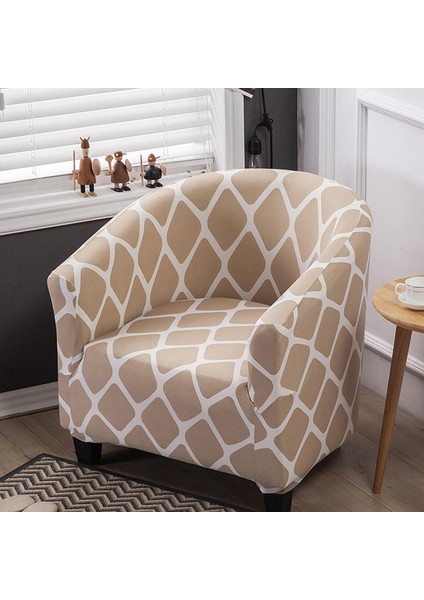 Kulüp Sandalye Slipcover Polyester Kaymaz Kaymaz Elastik Kol Sandalye Kapak Deseni 1 indirimleri