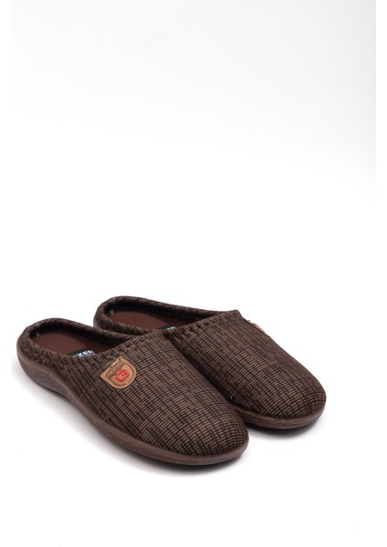 Erkek Kışlık Gondol Terlik Düz Topuklu PU Malzeme ile Rahat İç Mekan Kullanımı