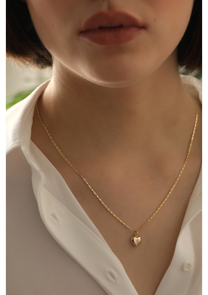 MİLET 14 Ayar Altın Kalp Valentino Zincir Kolye fırsatları