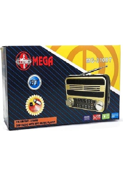 Şarjlı Nostaljik Radyo MG-310BT