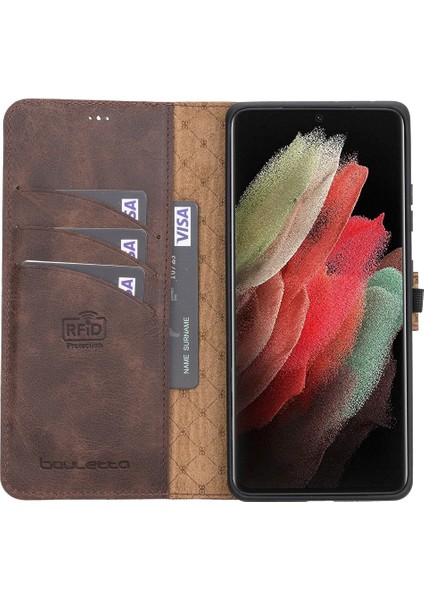 Mw Deri Telefon Kılıfı Samsung S21 Ultra TN03 Kahve fırsatları