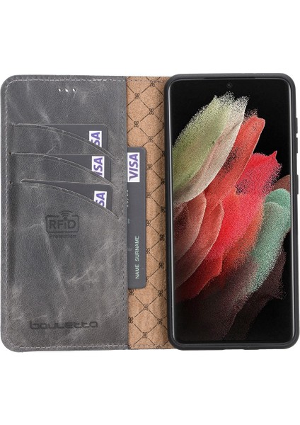 Mw Deri Telefon Kılıfı Samsung S21 Plus TN18E Gri fırsatları