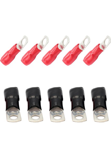 10 Adet Bakır Tüp Terminalleri Pil Kaynak Kablosu Pabuçları Crimps W / Caps 35MM² (Yurt Dışından)