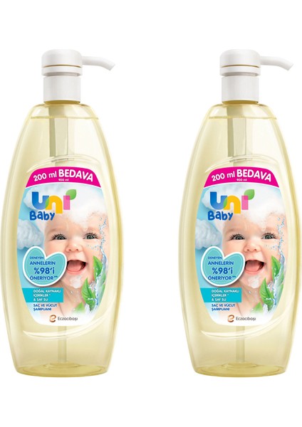 Şampuan 900 ml x 2 Adet