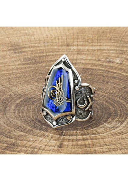 925 Ayar Gümüş Osmanlı Tuğralı Zihgir Yüzüğü