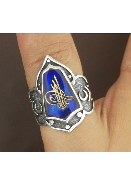 925 Ayar Gümüş Osmanlı Tuğralı Zihgir Yüzüğü indirimleri