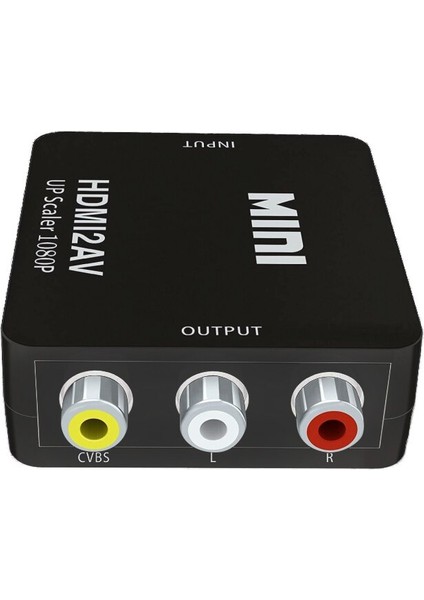 HDMI Rca Dönüştürücü Av/cvsb Sol/sağ Video Kutusu Hd (Yurt Dışından)