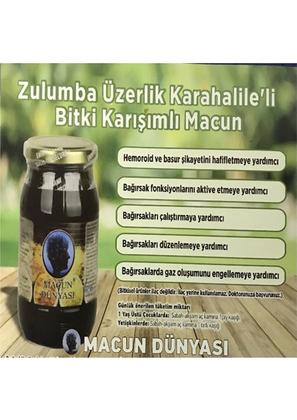 Zulumba Üzerlikli Bitki Karışımlı Macun gr