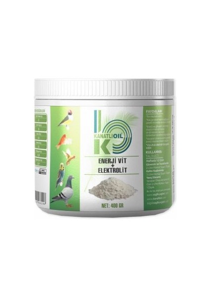 Kanatlı Oil Enerji Vit + Elektrolit 400 gr
