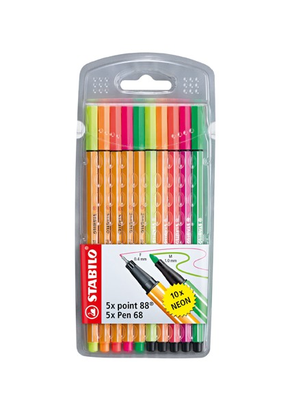 Point 88+Pen 68 Neon 10'lu Paket