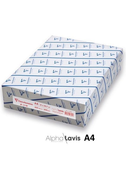 Alpha Lavis Teknik Çizim Kağıdı 200 gr A4 250'LI Paket