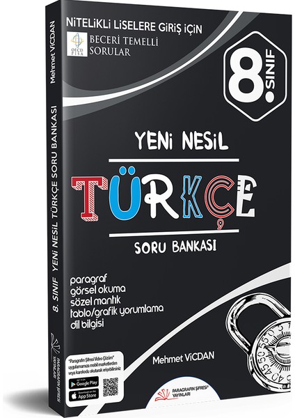 Paragrafın Şifresi Yayınları 8.Sınıf LGS Türkçe Nesil Soru Bankası 2020