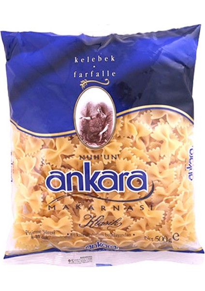 Ankara Kelebek Makarna 500GR x 20 Adet