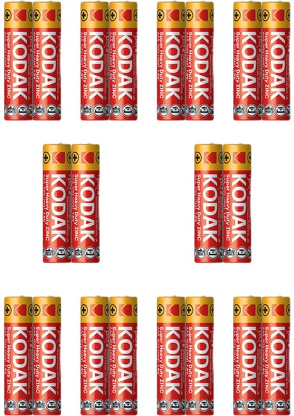 Çinko Karbon Ince Pil 10 Adet 2'li