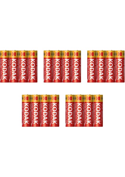 Çinko Karbon Kalem Pil 5 Adet 4'lü