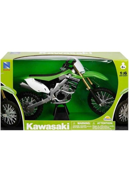 1:6 Ölçek Kawasaki KX450F 2012 Model Cross Motosiklet