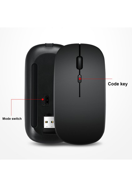 Taşınabilir Bilgisayar Fare 2.4 Ghz Dizüstü Bilgisayar Için Basit Dayanıklı Bluetooth Akıllı Fare (Yurt Dışından)