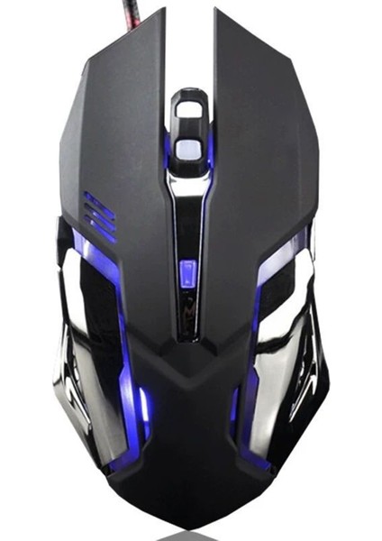 Moda Oyun Fare Kablolu Sessiz / Ses LED 3200DPI Ergonomi Bilgisayar Için USB Kablolu Fareler (Yurt Dışından)