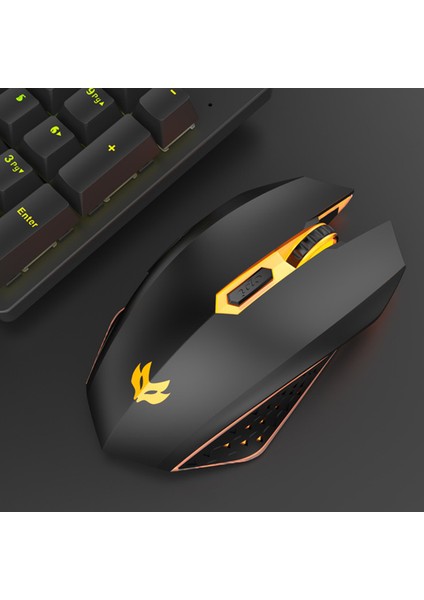 Profesyonel Oyun Fare Ergonomik USB Şarj Edilebilir Kompakt 2.4 Ghz Oyun Için LED Arka Fareler (Yurt Dışından)
