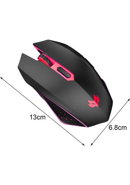 Profesyonel Oyun Fare Ergonomik USB Şarj Edilebilir Kompakt 2.4 Ghz Oyun Için LED Arka Fareler (Yurt Dışından)