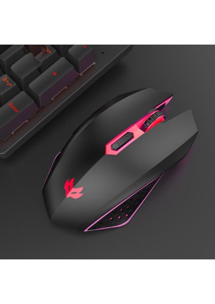 Profesyonel Oyun Fare Ergonomik USB Şarj Edilebilir Kompakt 2.4 Ghz Oyun Için LED Arka Fareler (Yurt Dışından)