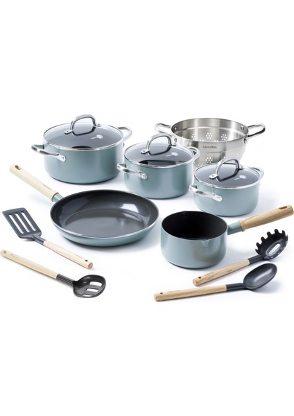 Mayflower Thermolon Seramik Yapıştırmaz 13 Parça Tencere Tava Seti