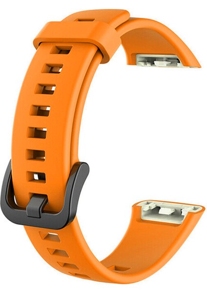 Huawei Band 6 Kordon, Silicone Sport Band Turuncu