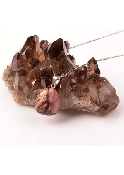 Rodonit Taşı Kolye