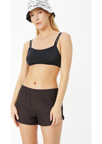 Kadın Siyah Şort Mayo