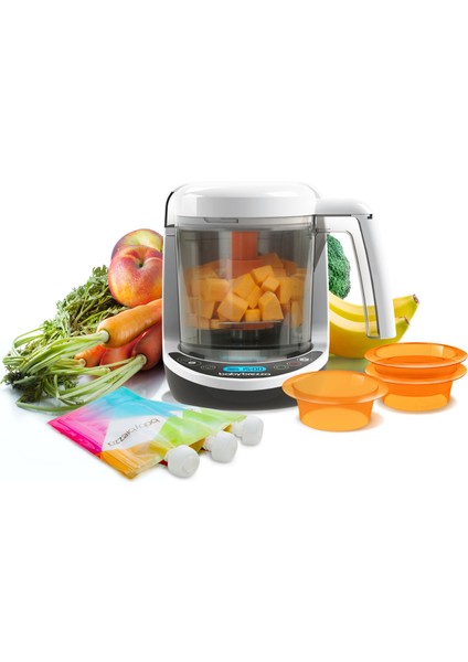 Baby Brezza Food Maker Deluxe Bebek Maması Hazırlama ve Buharlı Pişirme & Blent Akıllı Cihaz