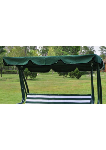 Salıncak Üst Tente Açık Bahçe Salıncak Sandalye Üst Kapak Yeşil 195X125X15 cm (Yurt Dışından)