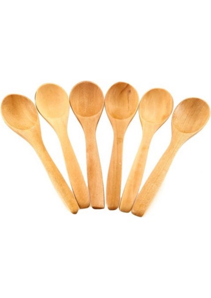 6'lı 12 cm Mini Ahşap Kaşık modelleri