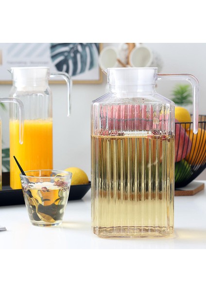 Su Sürahisi Sürahi Damlası Servis Servis Carafe Çizgili Kettle 1800ML (Yurt Dışından) indirimleri