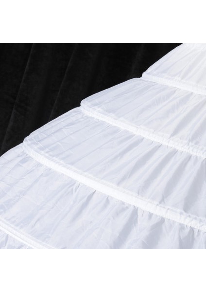 Vintage Bayanlar Beyaz Uzun 6 Hoops Petticoat Ekstra Tam Crinoline Aldeskirt (Yurt Dışından)
