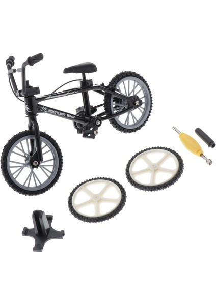 Mini Danışma Gadget Bmx Bisiklet Modeli Parmak Kurulu Bisiklet Oyuncak Set X1 Siyah (Yurt Dışından)