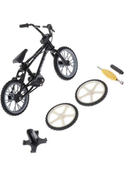 Mini Danışma Gadget Bmx Bisiklet Modeli Parmak Kurulu Bisiklet Oyuncak Set X1 Siyah (Yurt Dışından)