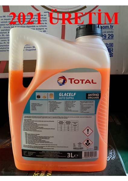 Glacelf Auto Supra -37C 3 Litre Kırmızı Antifriz